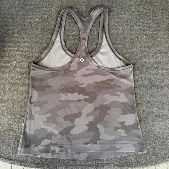 Lululemon Athletica Gray Camouflage Tank Top #136 - Picture 2 of 2